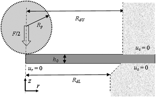 Figure 3. Schematic illustration of the implemented finite element model.