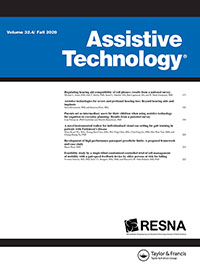 Cover image for Assistive Technology, Volume 32, Issue 4, 2020