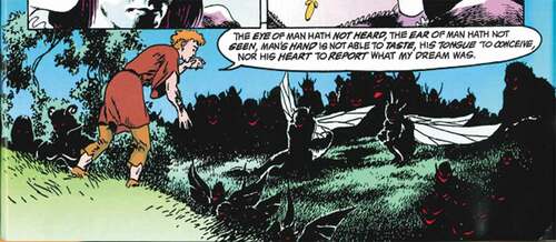 Figure 1. ‘Midsummer Night’s Dream’ Sandman #19, written by Neil Gaiman, illustrated by Charles Vess.