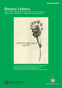 Cover image for Botany Letters, Volume 165, Issue 3-4, 2018