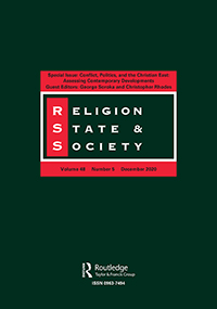 Cover image for Religion, State and Society, Volume 48, Issue 5, 2020