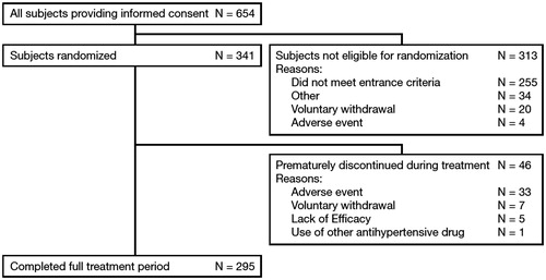 Figure 2. Patient disposition throughout the study.