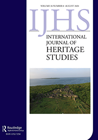 Cover image for International Journal of Heritage Studies, Volume 26, Issue 8, 2020