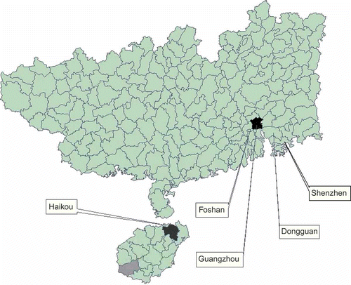 Figure 5. Lingnan macroregion, 10 September 2009.