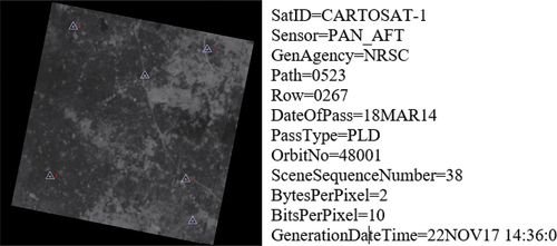 Figure 9. Cartosat-1 imagery specification.