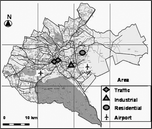 Figure 1 Sampling sites in the city of Nairobi, Kenya.