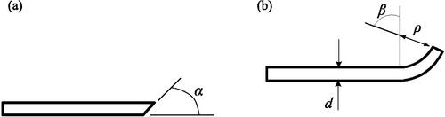 Figure 24. Pre-curved solid needle. (a) bevel tip needle; (b) Pre-curved needle.