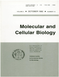 Cover image for Molecular and Cellular Biology, Volume 2, Issue 10, 1982