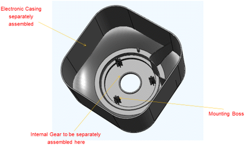 Figure 4. Original design model of main casing.