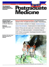 Cover image for Postgraduate Medicine, Volume 81, Issue 5, 1987