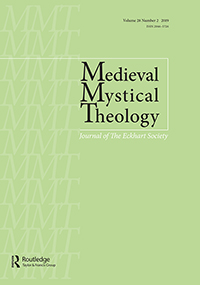 Cover image for Medieval Mystical Theology, Volume 28, Issue 2, 2019
