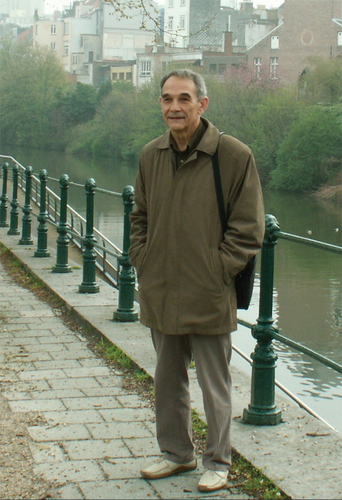 Figure 2. Lev Blinov in Belgium. International conference “Liquid crystals for photonics”, Gent, 2006.