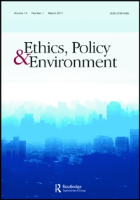 Cover image for Ethics, Policy & Environment, Volume 6, Issue 3, 2003