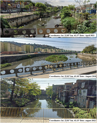 Figure 2. Photographs show the current state of degradation of rivers.