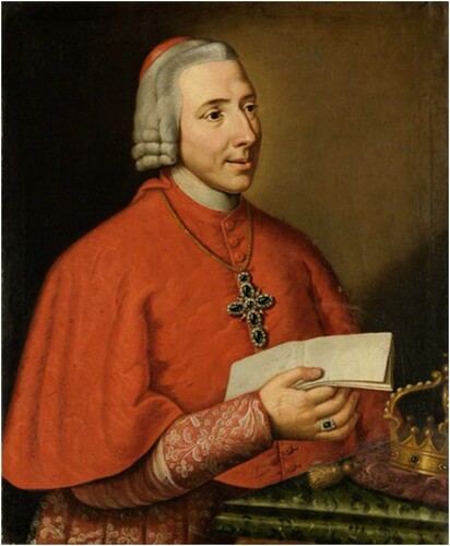 Figure 8 Henry Benedict Stuart, Cardinal York, by Hugh Douglas Hamilton, after c.1786(Blairs Museum)