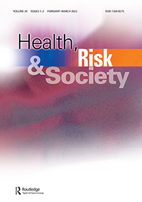 Cover image for Health, Risk & Society, Volume 24, Issue 1-2, 2022