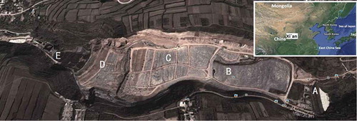 Figure 1. Satellite image of Jiangcungou Landfill.
