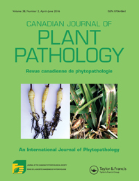 Cover image for Canadian Journal of Plant Pathology, Volume 38, Issue 2, 2016