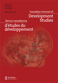 Cover image for Canadian Journal of Development Studies / Revue canadienne d'études du développement, Volume 45, Issue 2, 2024