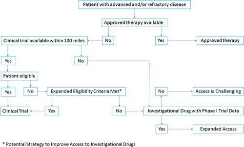 Figure 1. Proposed algorithm for expanded access to investigational drugs.