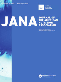 Cover image for Journal of the American Nutrition Association, Volume 41, Issue 3, 2022
