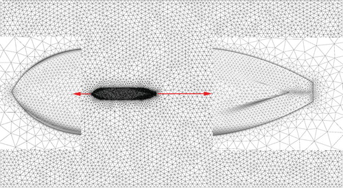 Figure 4. Mesh divisions of computational domain and boundary layer.