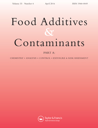 Cover image for Food Additives & Contaminants: Part A, Volume 33, Issue 4, 2016