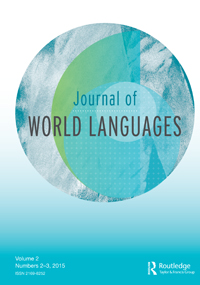 Cover image for Journal of World Languages, Volume 2, Issue 2-3, 2015