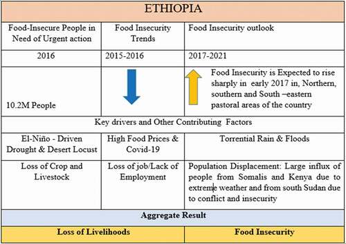 Figure 2. The relationship between food insecurity and key drivers