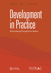 Cover image for Development in Practice, Volume 25, Issue 7, 2015
