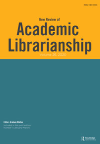 Cover image for New Review of Academic Librarianship, Volume 26, Issue 1, 2020