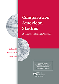 Cover image for Comparative American Studies An International Journal, Volume 13, Issue 1-2, 2015