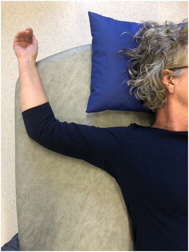 Figure 2. Stretching position for 2–3 min.