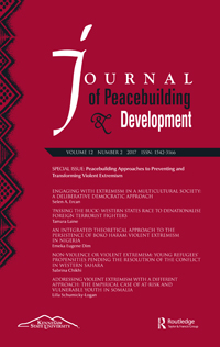 Cover image for Journal of Peacebuilding & Development, Volume 12, Issue 2, 2017