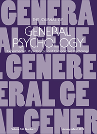 Cover image for The Journal of General Psychology, Volume 146, Issue 1, 2019