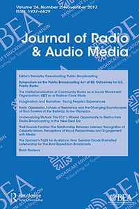 Cover image for Journal of Radio & Audio Media, Volume 24, Issue 2, 2017