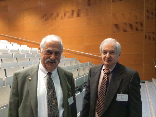   Doyens of sulfur chemistry: Professor Eric Block and Professor Richard S. Glass.