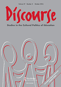 Cover image for Discourse: Studies in the Cultural Politics of Education, Volume 37, Issue 5, 2016