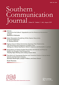 Cover image for Southern Communication Journal, Volume 84, Issue 3, 2019