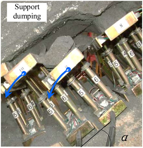 Figure 11. Support dumping.