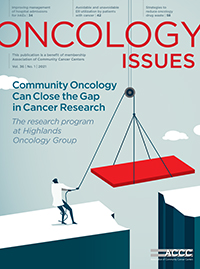 Cover image for Oncology Issues, Volume 36, Issue 1, 2021