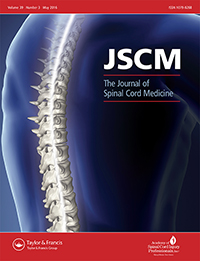 Cover image for The Journal of Spinal Cord Medicine, Volume 39, Issue 3, 2016