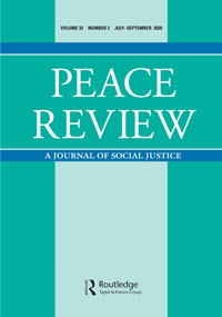 Cover image for Peace Review, Volume 32, Issue 3, 2020