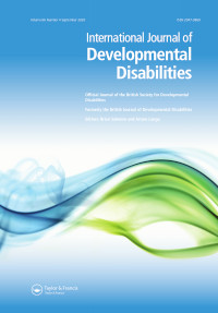 Cover image for International Journal of Developmental Disabilities, Volume 66, Issue 4, 2020