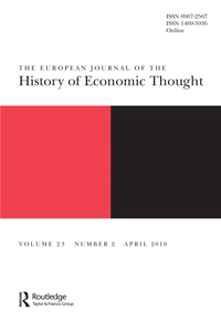 Cover image for The European Journal of the History of Economic Thought, Volume 23, Issue 2, 2016