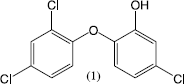 Figure 1 Structure of Triclosan (1).