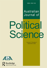 Cover image for Australian Journal of Political Science, Volume 57, Issue 3, 2022