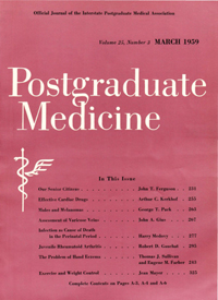 Cover image for Postgraduate Medicine, Volume 25, Issue 3, 1959