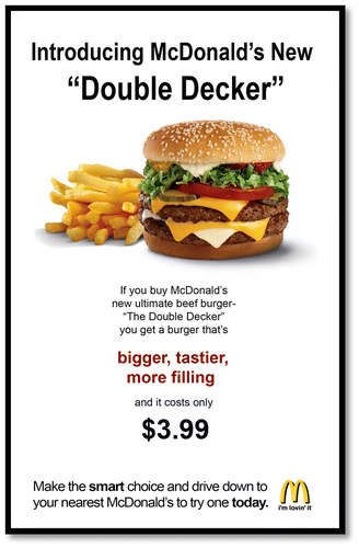 Figure 1. Regular ad for McDonald’s.