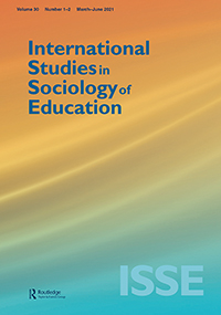 Cover image for International Studies in Sociology of Education, Volume 30, Issue 1-2, 2021